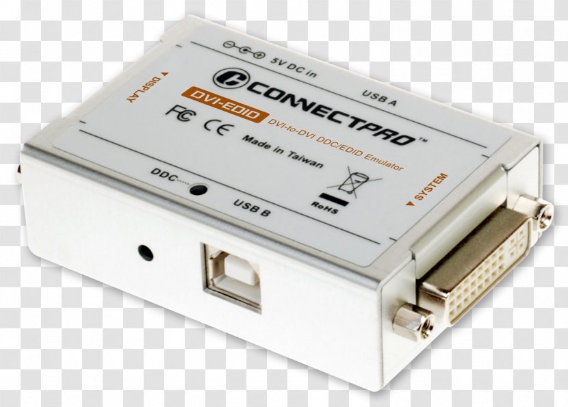 Video Extended Display Identification Data Channel VGA Connector Emulator - Electronics Accessory - Computer Transparent PNG