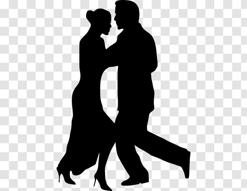 Ballroom Dance Silhouette Partner - Tango - Couple Transparent PNG
