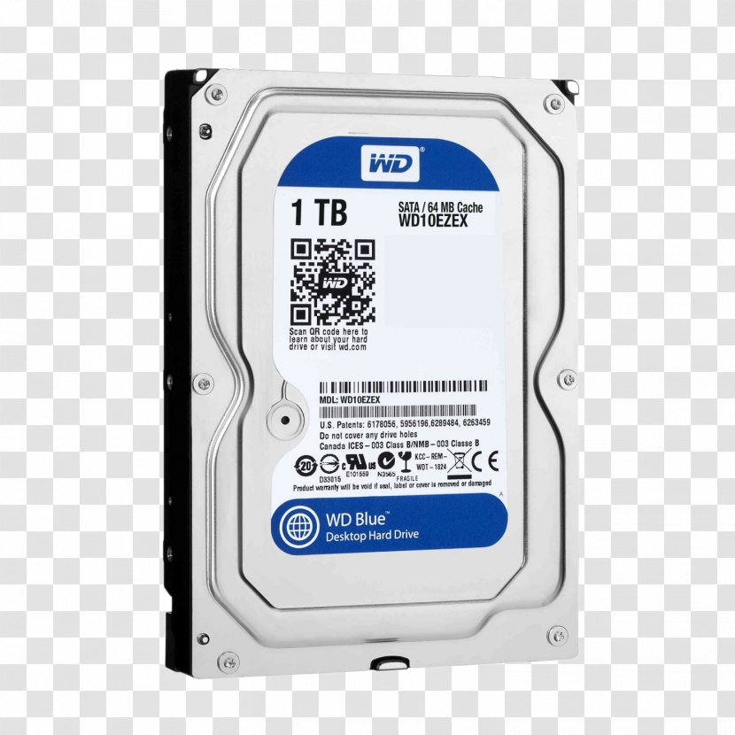 WD Blue Desktop HDD Hard Drives Western Digital Serial ATA Terabyte - Wd My Passport Hdd - Data Storage Device Transparent PNG