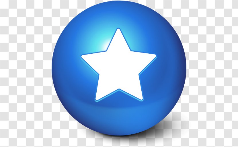 Apple Icon Image Format Skin - Sphere - Blue Star Ball Favorites Transparent PNG