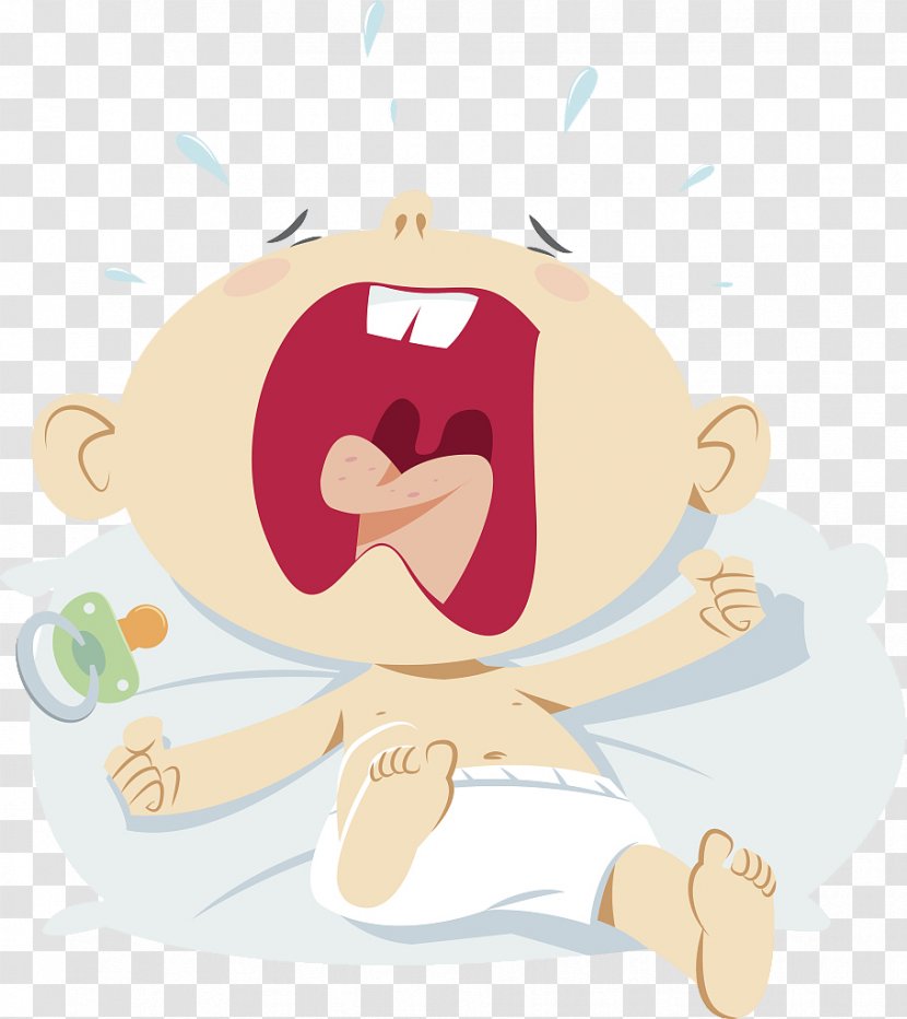 Crying Drawing Illustration - Flower - Baby Sick, Pain, Cry Wah Transparent PNG