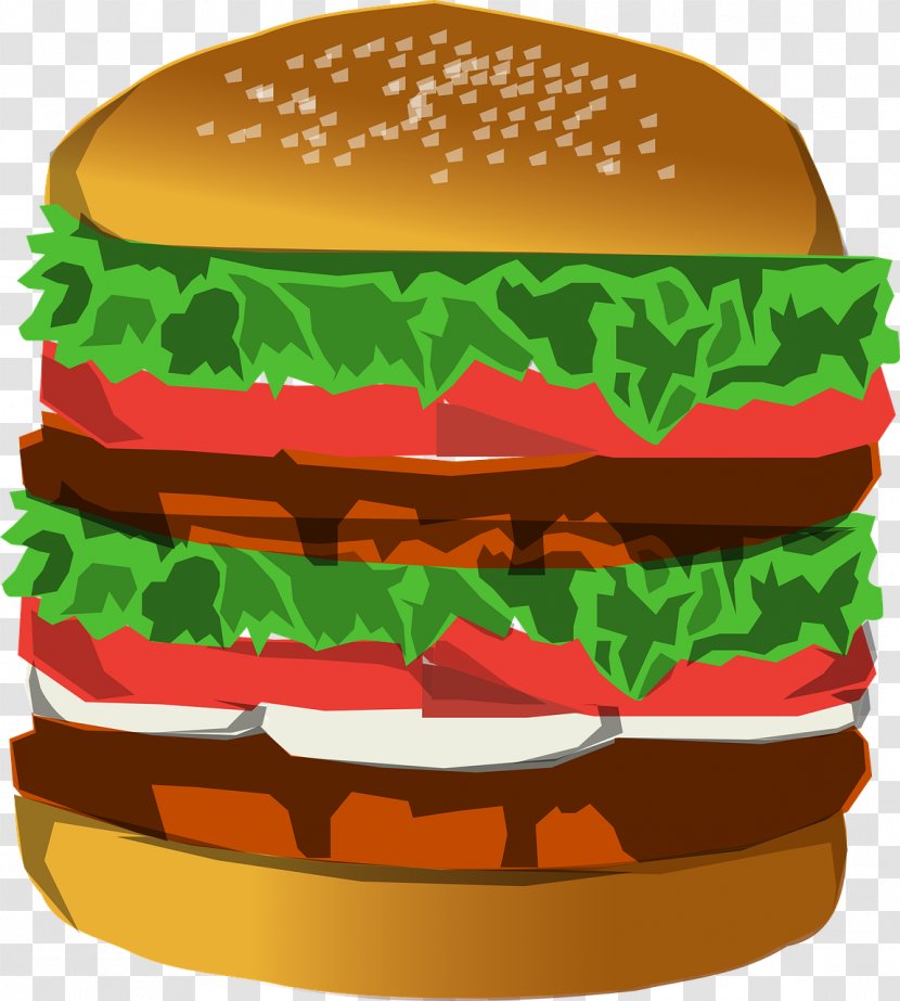 Hamburger Cheeseburger Fast Food Veggie Burger Junk Transparent PNG