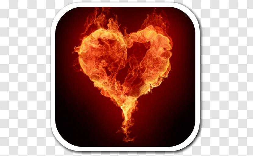 Fire Flame Heart Light Desktop Wallpaper - Heat Transparent PNG