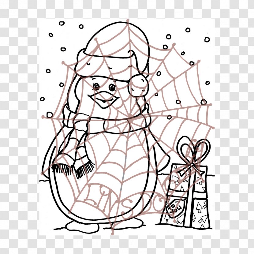 Visual Arts Line Art Cartoon Sketch - Watercolor - Its Snowing Transparent PNG