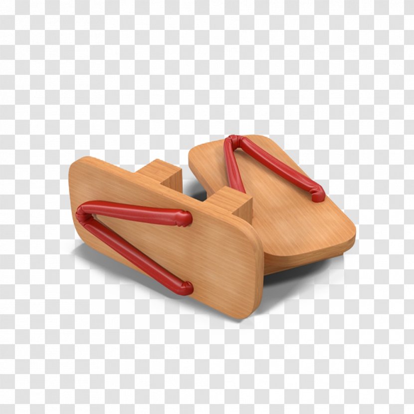 Slipper Clog Sandal - Orange - Geta Sandals Transparent PNG