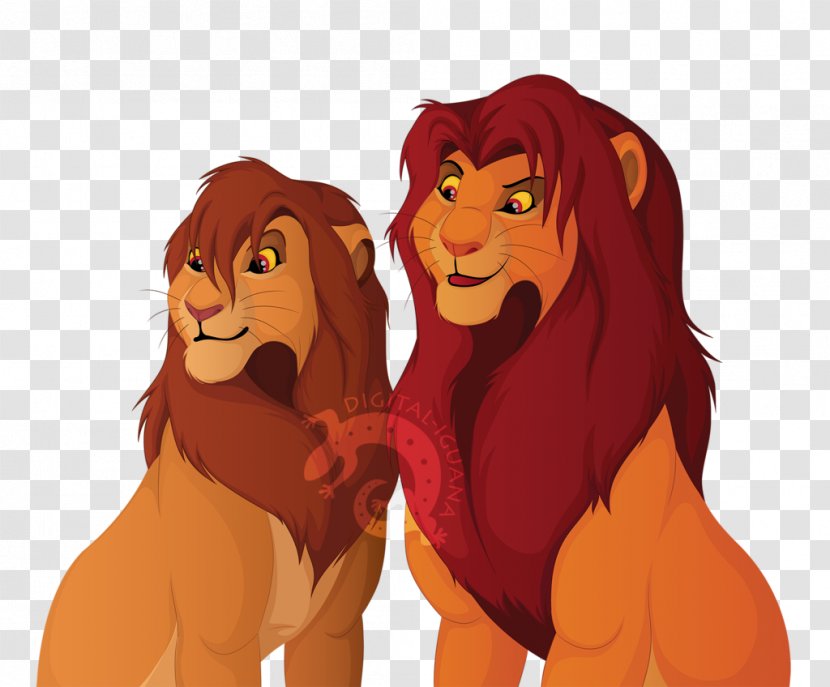 Simba Nala Kion Lion Mufasa - Carnivoran Transparent PNG