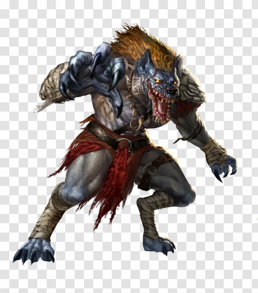 Pathfinder Roleplaying Game Dungeons & Dragons Werehyena Gnoll Call Of Cthulhu - Monster - Humanoid Transparent PNG