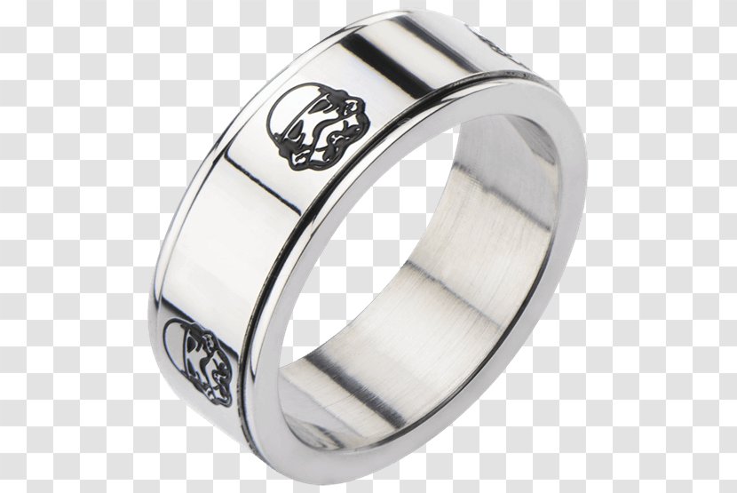 Stormtrooper Wedding Ring Jewellery Anakin Skywalker - Silver Transparent PNG