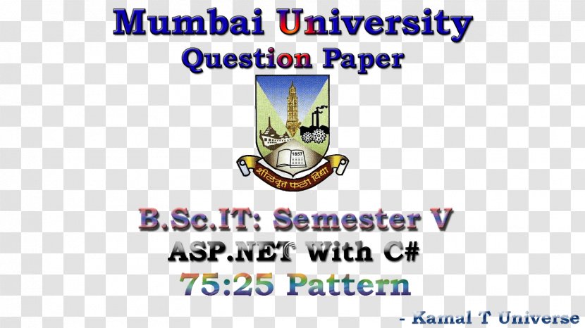 University Of Mumbai Monash Brand Logo Font - Ugc Net Paper Pattern Transparent PNG
