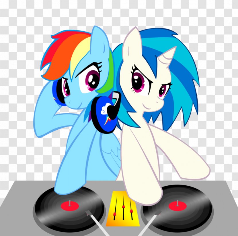 Rainbow Dash My Little Pony Disc Jockey - Heart - Dine And Transparent PNG