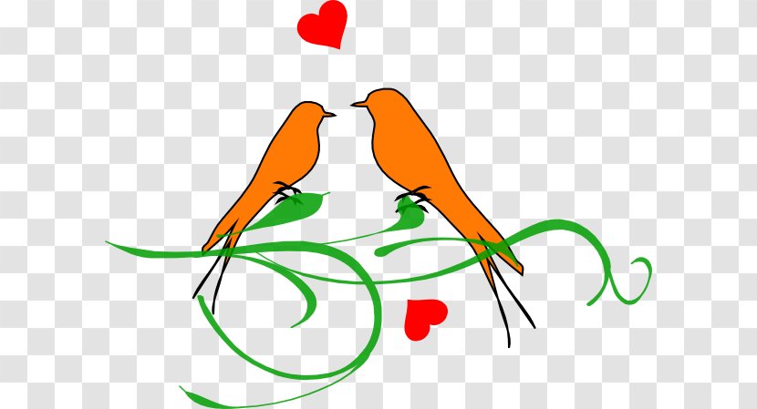 Wedding Clip Art - Loving Birds Transparent PNG