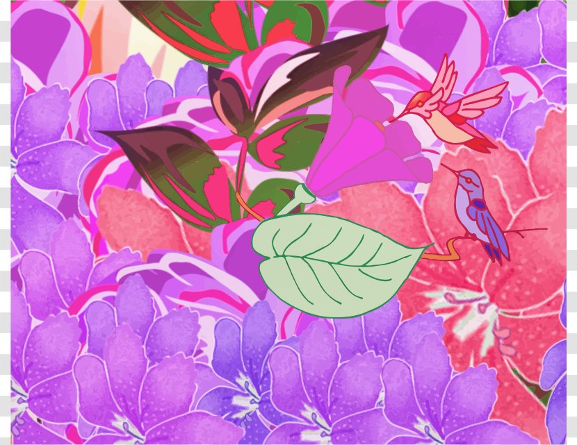 Floral Design Digital Art Clip - Violet - Diet Cliparts Transparent PNG