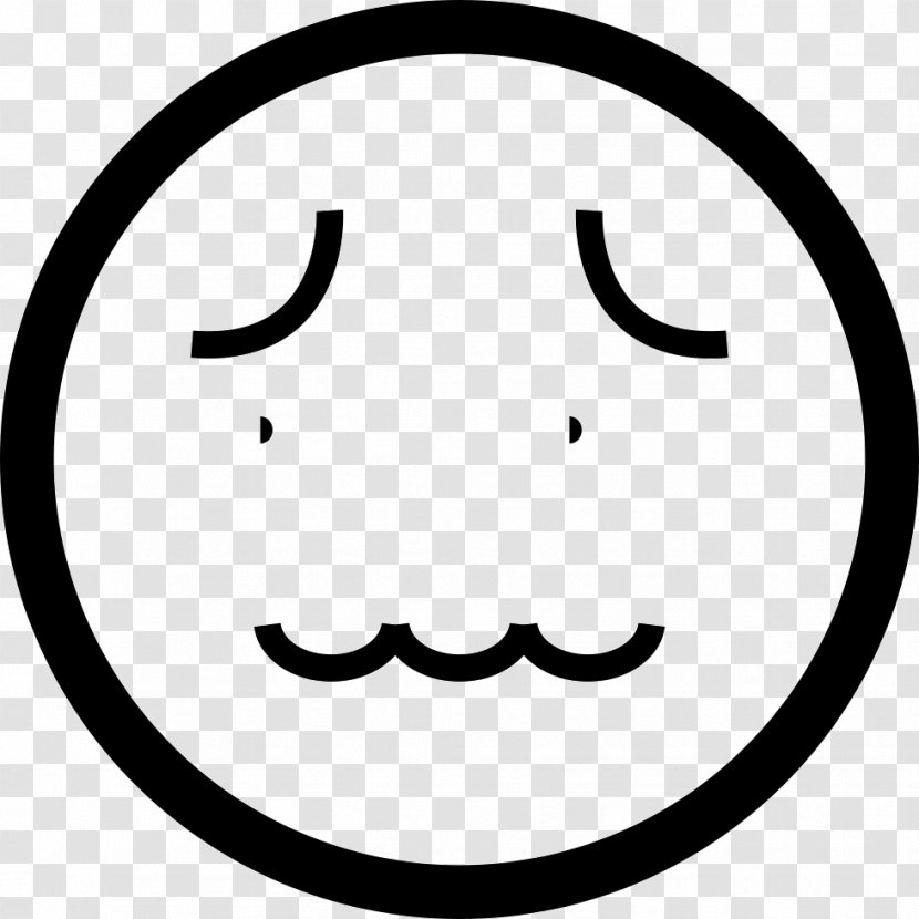 Emoticon Smiley Symbol Clip Art - Black And White Transparent PNG