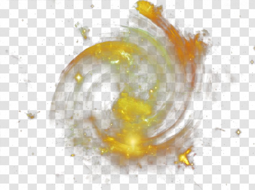 Yellow Wallpaper - Product Design - Golden Spiral Galaxy Transparent PNG