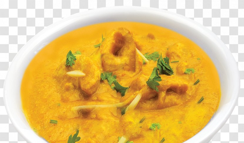 Korma Gravy Yellow Curry Indian Cuisine Vegetarian - Lamb And Mutton - Samosa Transparent PNG