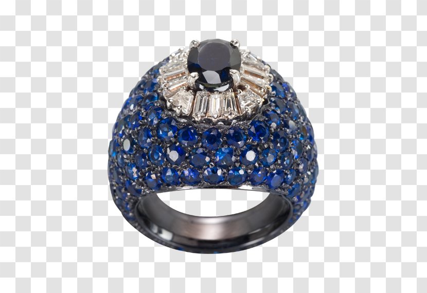 Sapphire Cobalt Blue Bling-bling Jewellery Diamond Transparent PNG