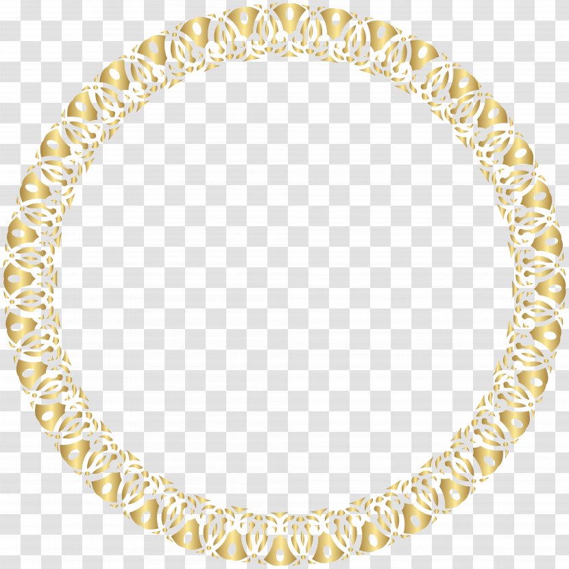Picture Frame Clip Art - Area - Round Gold Transparent Transparent PNG