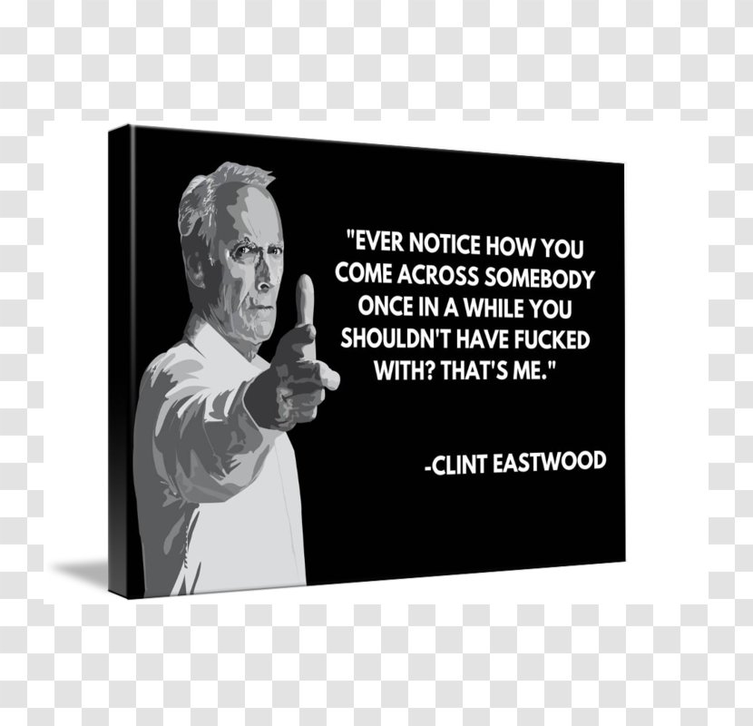 Quotation Image Facebook Font Rectangle - Clint Eastwood Transparent PNG