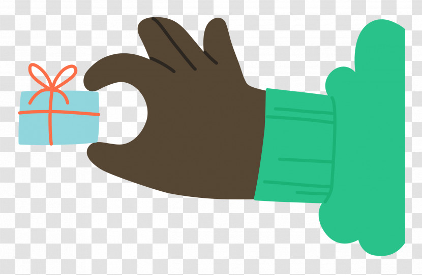 Hand Pinching Present Hand Gift Transparent PNG