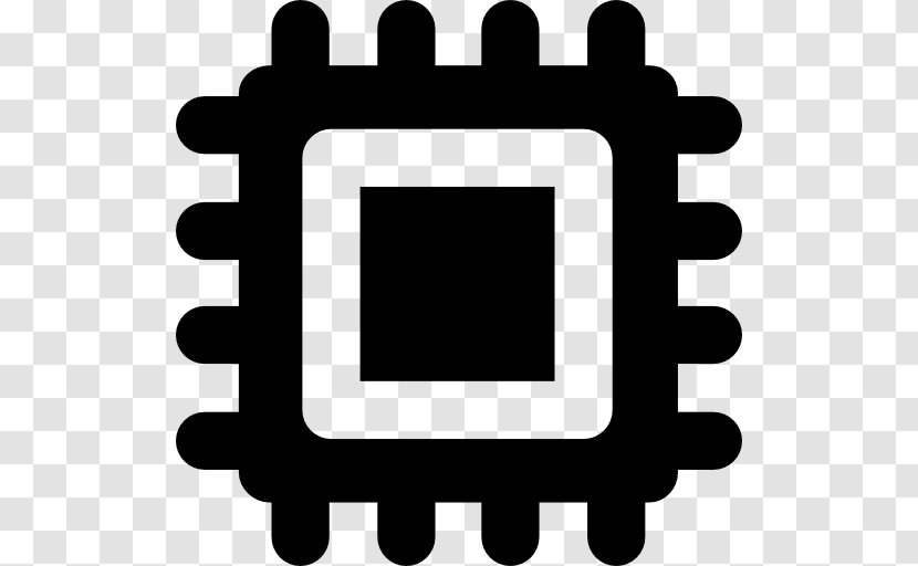 Integrated Circuits & Chips Clip Art - Black And White - Computer Transparent PNG