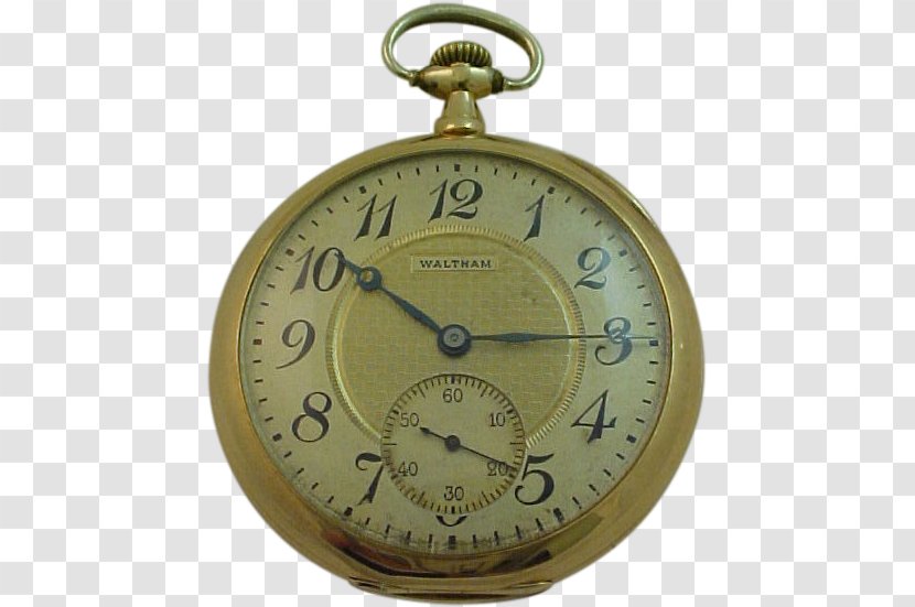 Waltham Watch Company Clock Pocket - Gold Transparent PNG