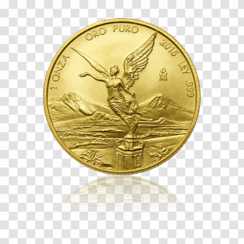Gold Coin Mexico Libertad - Bullion Transparent PNG