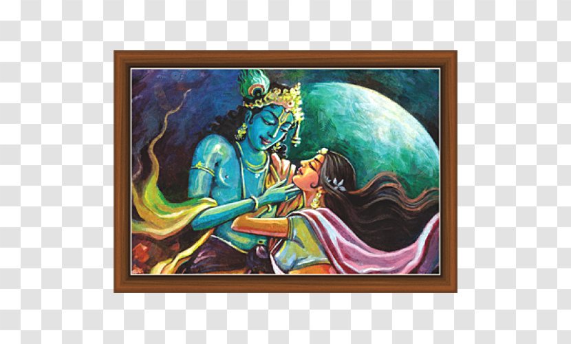 Radha Krishna Indian Painting - International Society For Consciousness Transparent PNG