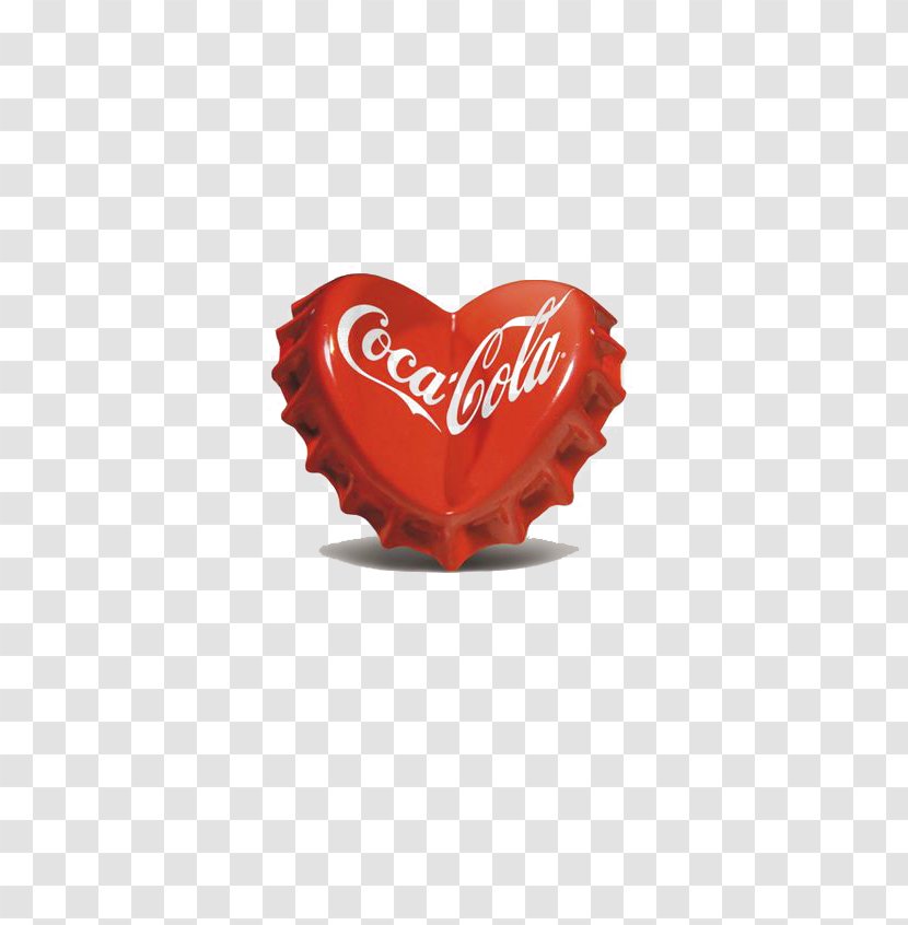 Coca-Cola Soft Drink Advertising - Love - Heart-shaped Bottle Of Transparent PNG