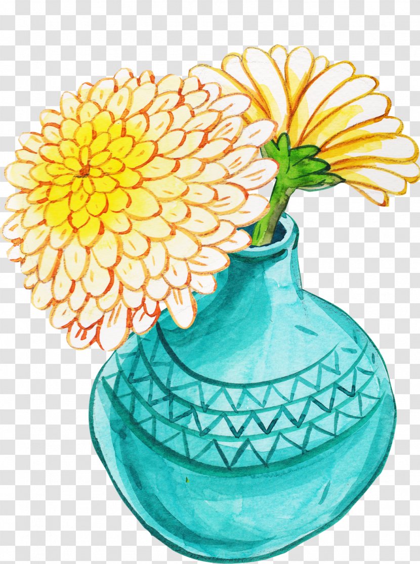 Vase - Flowering Plant - Daisy Transparent PNG