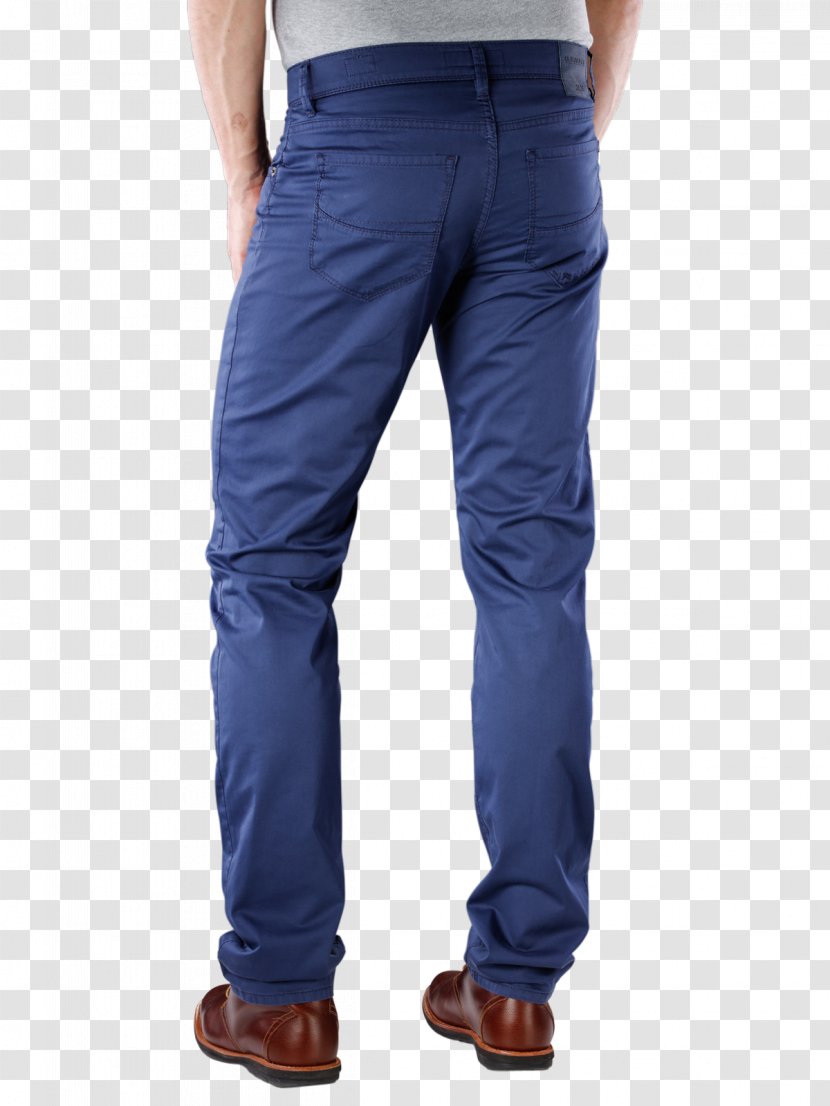 Jeans Denim Waist Pocket M - Electric Blue - Straight Trousers Transparent PNG