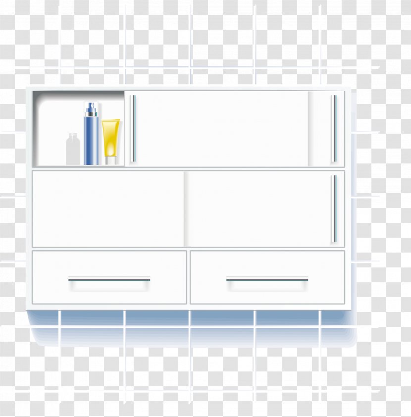 Euclidean Vector Bathroom - Cabinet - Vanity Cupboard Above Transparent PNG