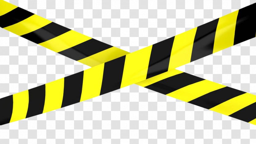 Adhesive Tape Barricade Stock Photography Royalty-free Clip Art - Hand Painted Yellow Warning Belt Transparent PNG