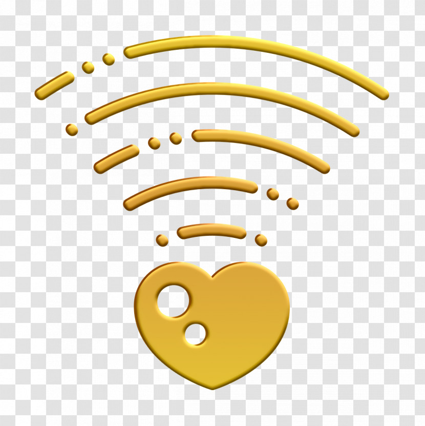 Love Icon Wifi Icon Transparent PNG