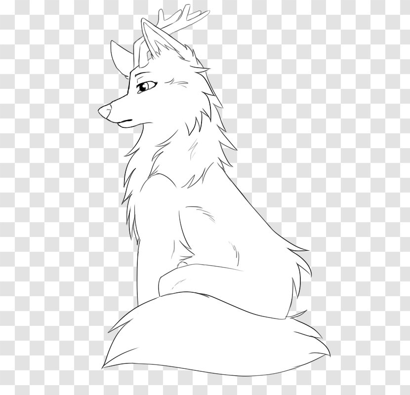 Sketch Figure Drawing Line Art Ear - Tail - Furry Wolf Transparent PNG