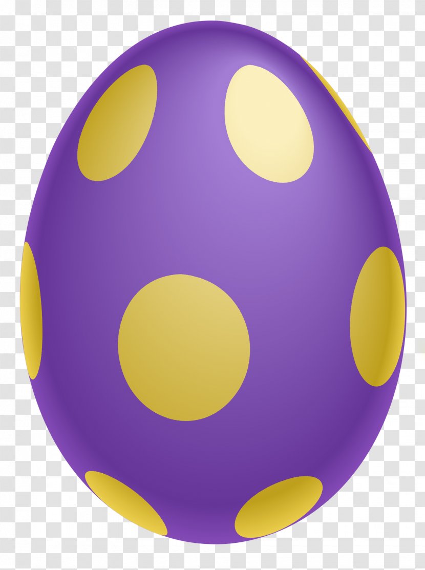 Easter Bunny Egg Clip Art - Purple - Dotted Clipairt Picture Transparent PNG