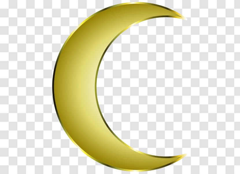 Crescent July 16 0 Clip Art - Gold Moon Transparent PNG