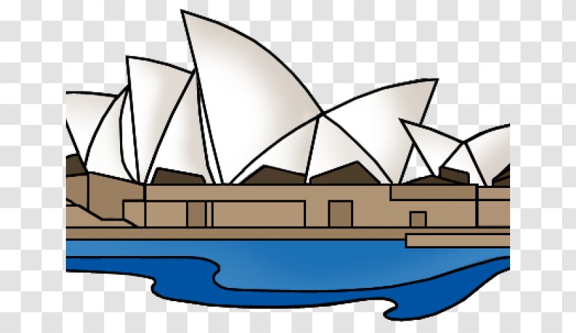 Sydney Opera House Clip Art Drawing - Naval Architecture - Summer Road Trip Ribbon Transparent PNG