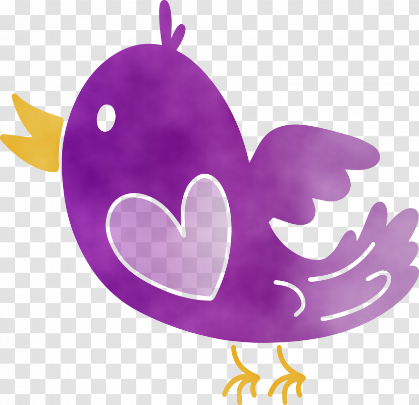 Purple Violet Wing Heart Butterfly Transparent PNG