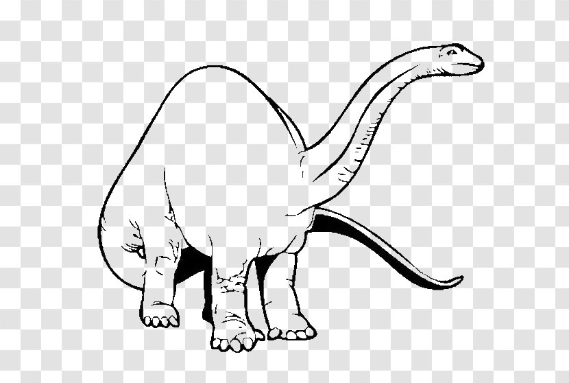Dinosaur Cartoon - Blackandwhite - Snout Transparent PNG