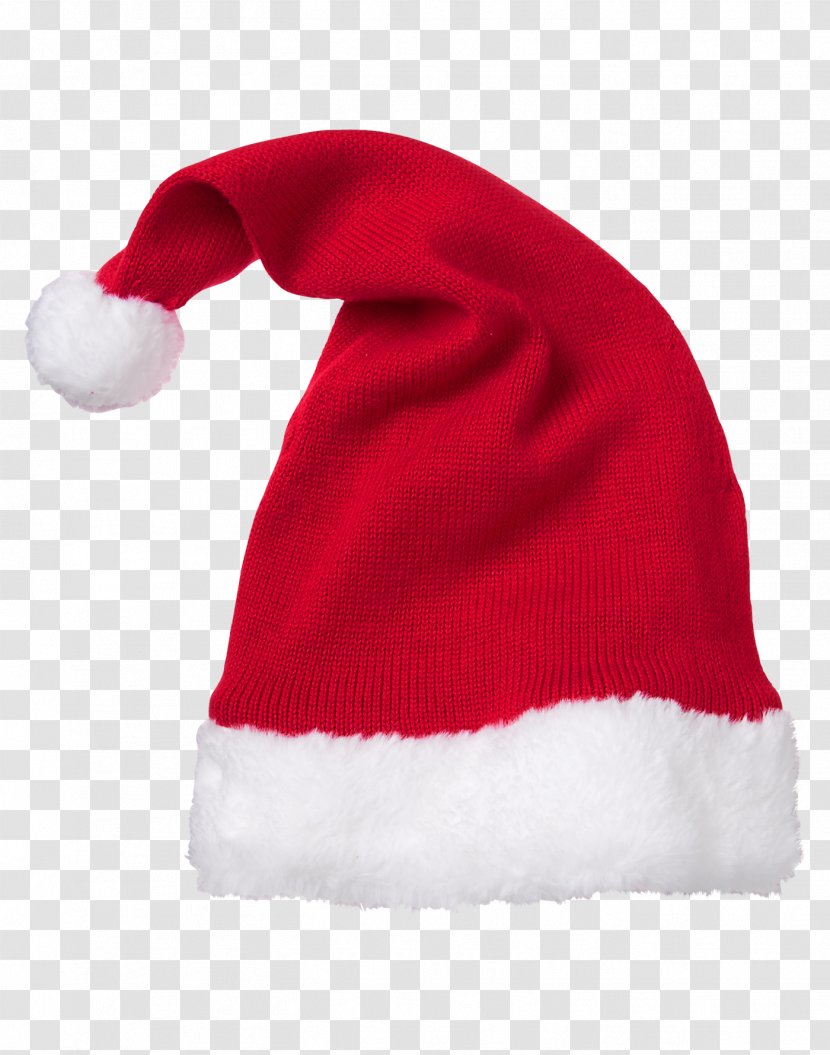 Santa Claus Cyber Monday Black Friday Knit Cap Suit - Sata's Hat Transparent PNG