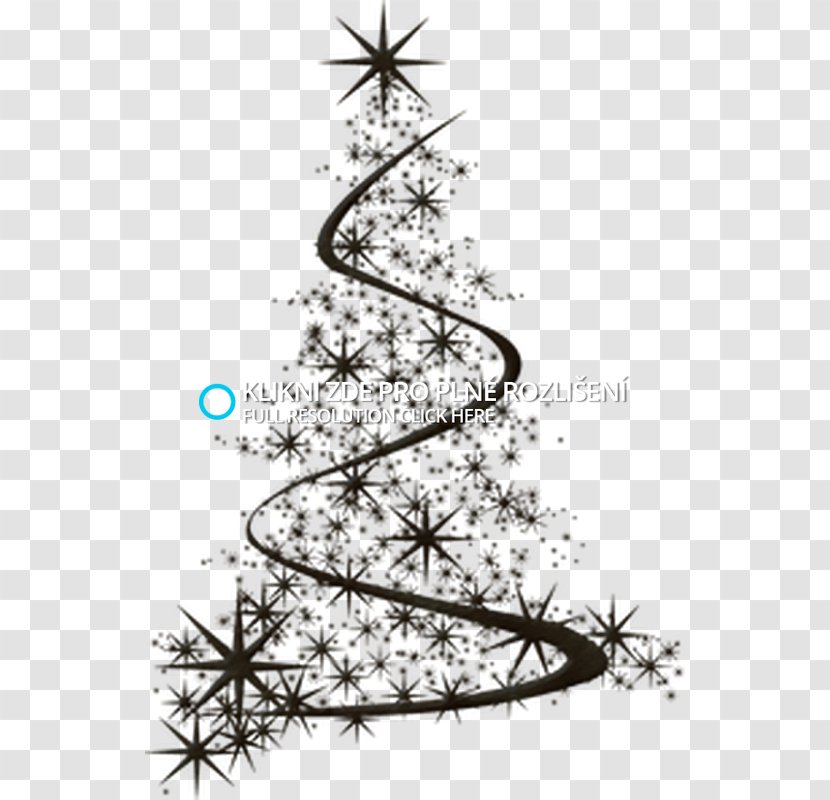 Christmas Tree Line Twig Point Angle - Decoration - V-Strom Transparent PNG