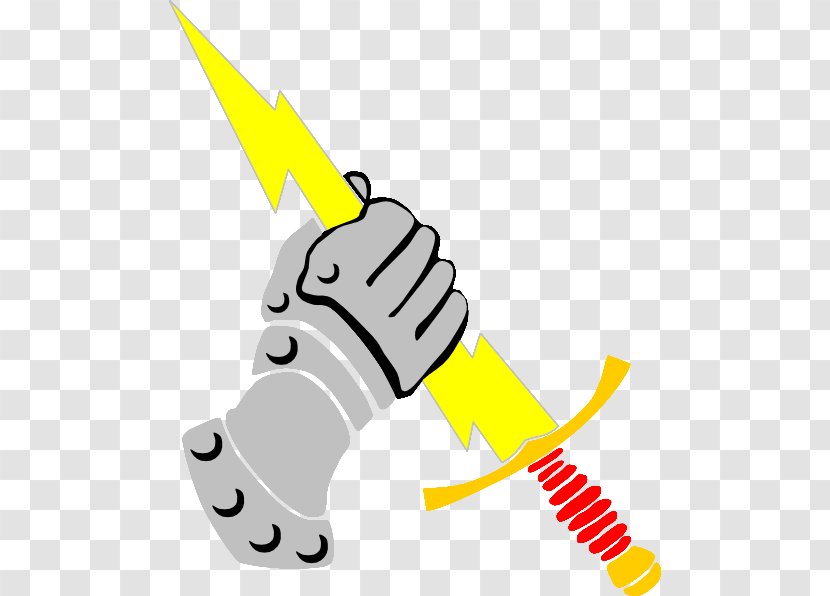Clip Art Vector Graphics Lightning Image Openclipart - Sky - Hand Holding Sword Transparent PNG