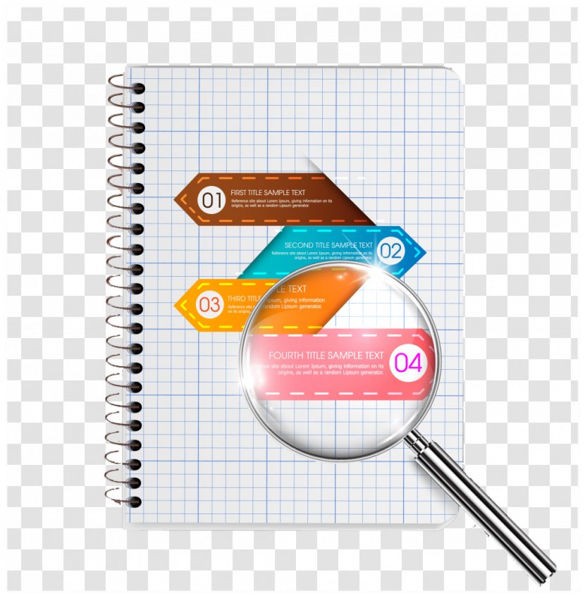 Paper Magnifying Glass - Notebook - Design Transparent PNG