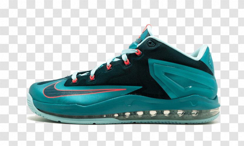 Nike Air Max Sneakers LeBron 11 Low Basketball Shoe - Aqua Transparent PNG