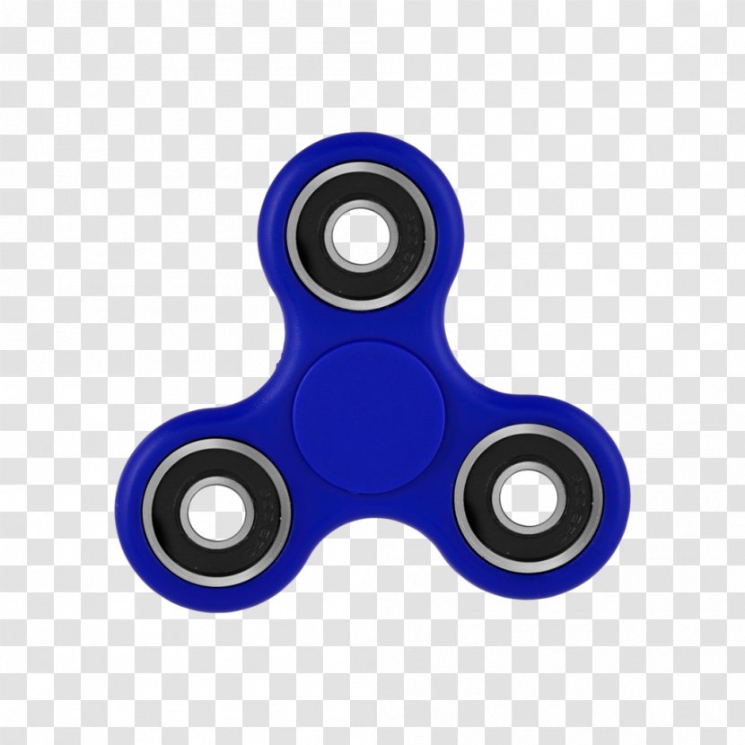 Fidget Spinner Fidgeting Blue Toy Attention Deficit Hyperactivity Disorder - Spinning Tops Transparent PNG