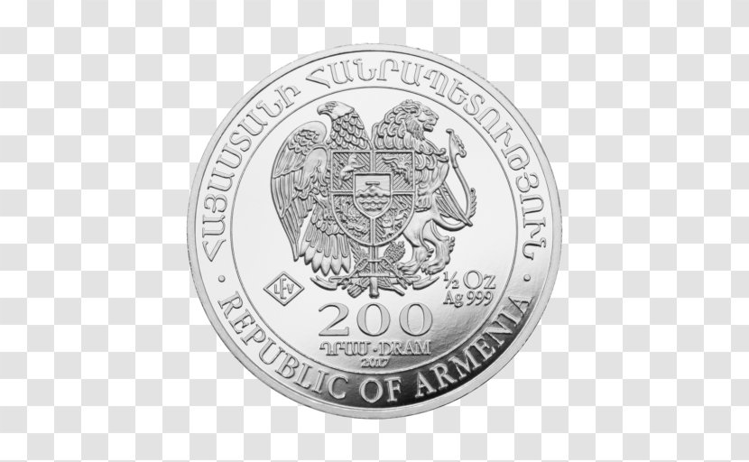 Noah's Ark Silver Coins Armenia - Coin Transparent PNG