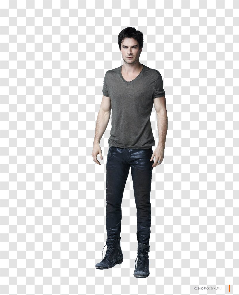 Damon Salvatore Elena Gilbert Stefan The Vampire Diaries - T Shirt - Season 5 DiariesSeason 4Tyler Posey Transparent PNG