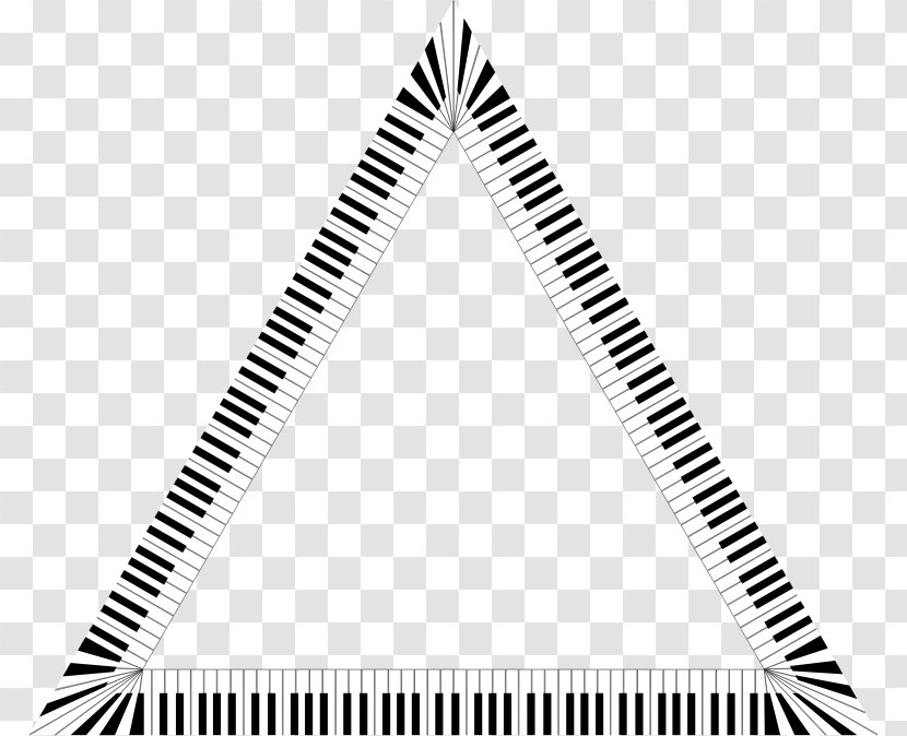 Triangle Musical Note Piano Keyboard - Cartoon Transparent PNG