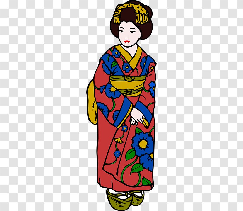 Clip Art Kimono Openclipart Free Content - Clothing - Japanese Transparent PNG