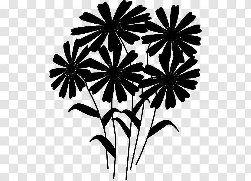 Black-and-white Flower Plant Monochrome Photography Clip Art - Pedicel Wildflower Transparent PNG